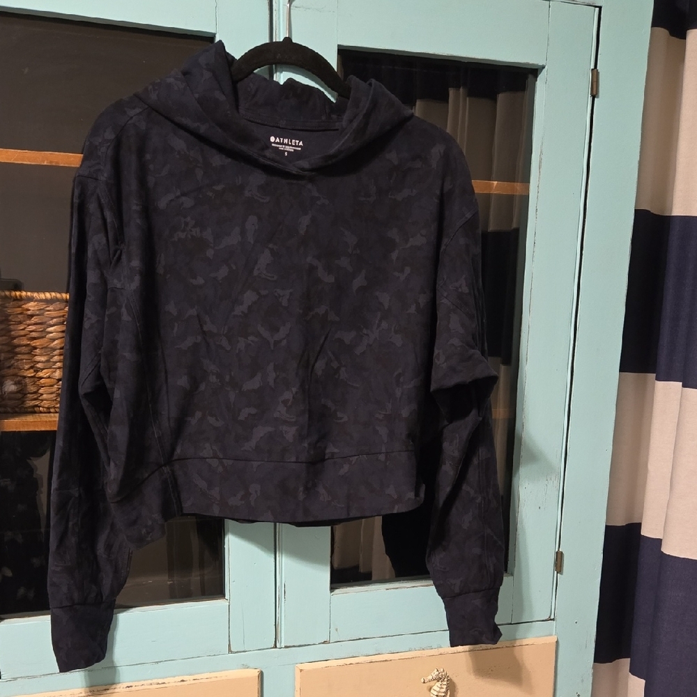 Athleta Navy Camouflage Women's Hoodie